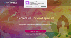 Desktop Screenshot of escolaesoterica.com.br