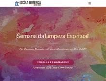 Tablet Screenshot of escolaesoterica.com.br